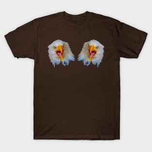 Double Bald eagle Scream T-Shirt